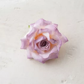 Cap de floare de trandafir din mătase, 8cm - Mov deschis