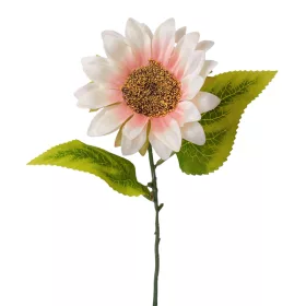 Buchet de floarea-soarelui din mătase, 37cm - Ecru