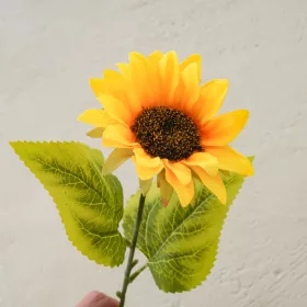 Buchet de floarea-soarelui din mătase, 37cm - Galben