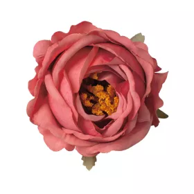 Cap de floare de bujor din mătase, 10cm - Roz închis