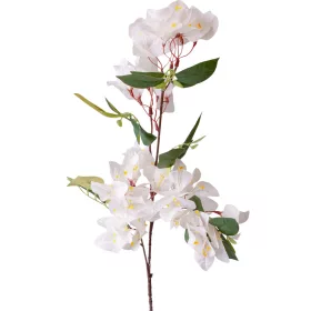 Tulpină de bougainvillea din mătase, 75cm - Alb