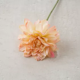 Tulpină de dalie din mătase, 28.5cm - Șampanie