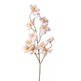 Ramură de floare de piersic din mătase, 84cm - Șampanie