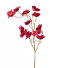 Ramură de floare de piersic din mătase, 84cm - Roșu închis