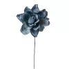 Tulpină de gardenie din mătase, 24cm - Albastru