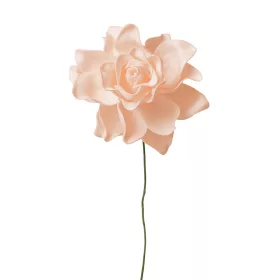 Tulpină de gardenie din mătase, 24cm - Cafea deschisă