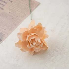 Tulpină de gardenie din mătase, 24cm - Cafea deschisă