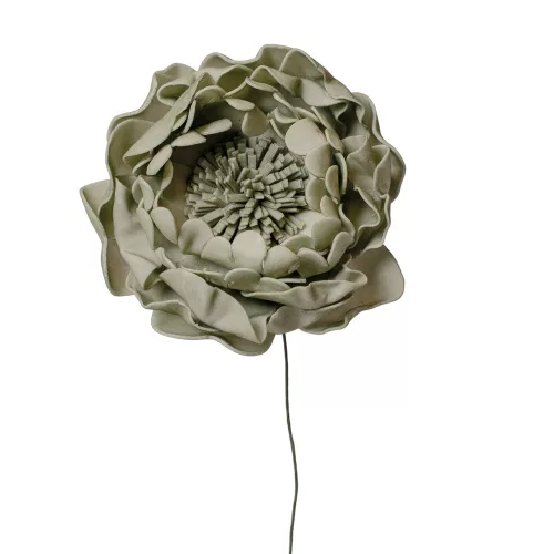 Tulpină de bujor din mătase, 26cm - Verde