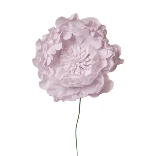 Tulpină de bujor din mătase, 26cm - Mov deschis