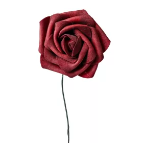 Tulpină de trandafir din mătase, 23cm - Bordo