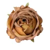 Cap de floare de trandafir din mătase, 9cm - Cafea