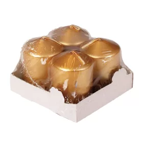 Set lumânări advent, 5.5 x 4cm - Auriu metalizat