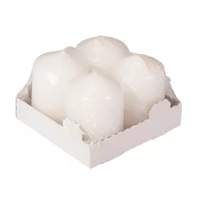 Set lumânări advent, 5.5 x 4cm - Alb mat