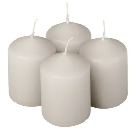 Set lumânări advent, 5.5 x 4cm - Gri mat