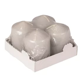Set lumânări advent, 5.5 x 4cm - Gri mat