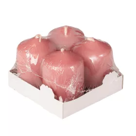 Set lumânări advent, 5.5 x 4cm - Roz mat