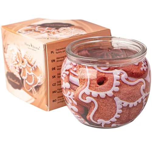 "Christmas Cookies" lumânare parfumată cu aromă de turtă dulce, pahar