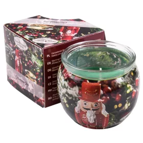   "Christmas Joy" lumânare parfumată cu aromă de măceșe, pahar