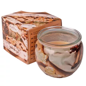   "Winter Cookies" lumânare parfumată cu aromă de turtă dulce, pahar
