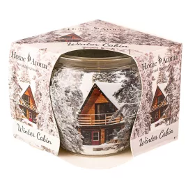   "Winter Cabin" lumânare parfumată cu aromă de fructe de pădure condimentate, pahar