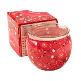 Dulciurile lui Moș Crăciun, lumânare parfumată, pahar