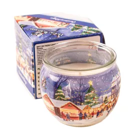 Magia Crăciunului, lumânare parfumată, pahar