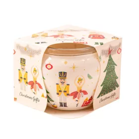 Cadourile de Crăciun, lumânare parfumată, pahar