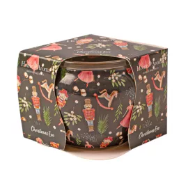 Noaptea de Ajun, lumânare parfumată, pahar