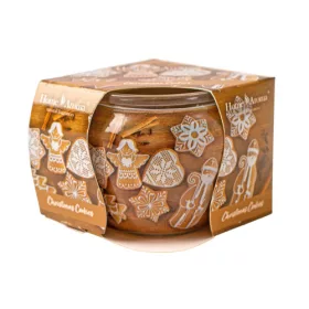 Prăjituri de Crăciun, lumânare parfumată, pahar