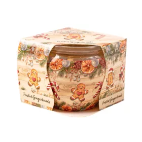 Turtă dulce înghețată, lumânare parfumată, pahar