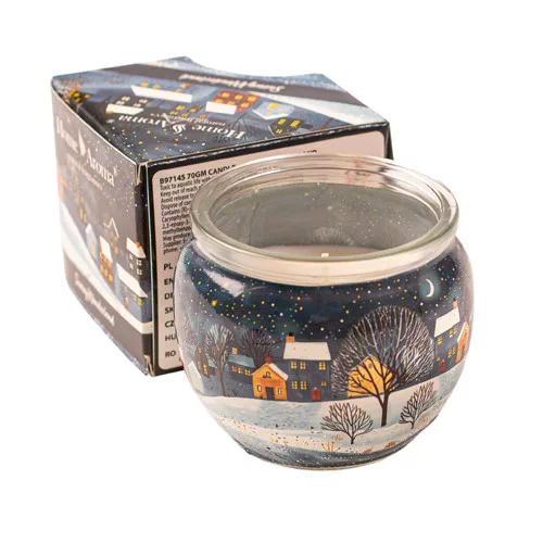 Țara Minunilor Înghețată, lumânare parfumată, pahar