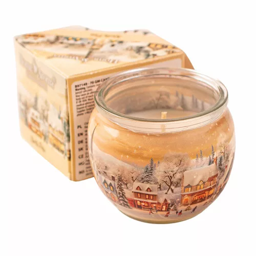 Polul Nord, lumânare parfumată, pahar