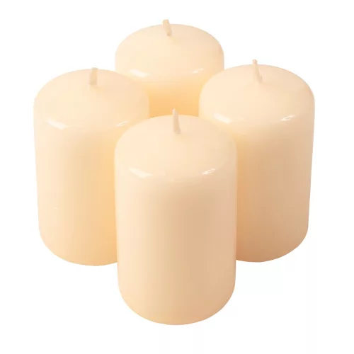 Set lumânări advent cilindrice 8 x 5cm - Lac Ecru