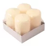Set lumânări advent cilindrice 8 x 5cm - Lac Ecru