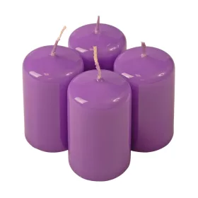 Set lumânări advent cilindrice 8 x 5cm - Lac Mov