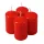 Set lumânări advent cilindrice 8 x 5cm - Lac Roșu
