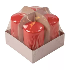 Set lumânări advent cilindrice 8 x 5cm - Lac Roșu