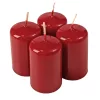 Set lumânări advent cilindrice 8 x 5cm - Lac Bordo