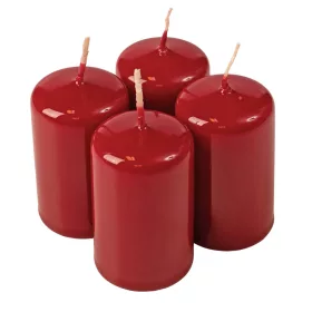 Set lumânări advent cilindrice 8 x 5cm - Lac Bordo