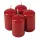 Set lumânări advent cilindrice 8 x 5cm - Lac Bordo