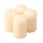 Set lumânări advent cilindrice 8 x 5cm - Ecru mat