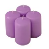 Set lumânări advent cilindrice 8 x 5cm - Mov mat