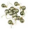 12 buc. set globuri de Crăciun 2.5cm - Verde Deschis