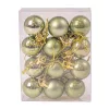 12 buc. set globuri de Crăciun 2.5cm - Verde Deschis