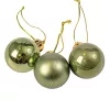 12 buc. set globuri de Crăciun 2.5cm - Verde Deschis