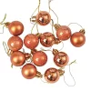 12 buc. set globuri de Crăciun 2.5cm - Maro Deschis