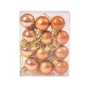 12 buc. set globuri de Crăciun 2.5cm - Maro Deschis
