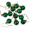 12 buc. set globuri de Crăciun 2.5cm - Verde Închis