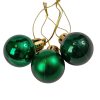 12 buc. set globuri de Crăciun 2.5cm - Verde Închis