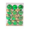 12 buc. set globuri de Crăciun 2.5cm - Verde